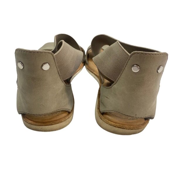 SOREL Women Sandals Size 8 Gray Ella Ankle Strap Slip On Casual Beach Summer - Picture 6 of 9